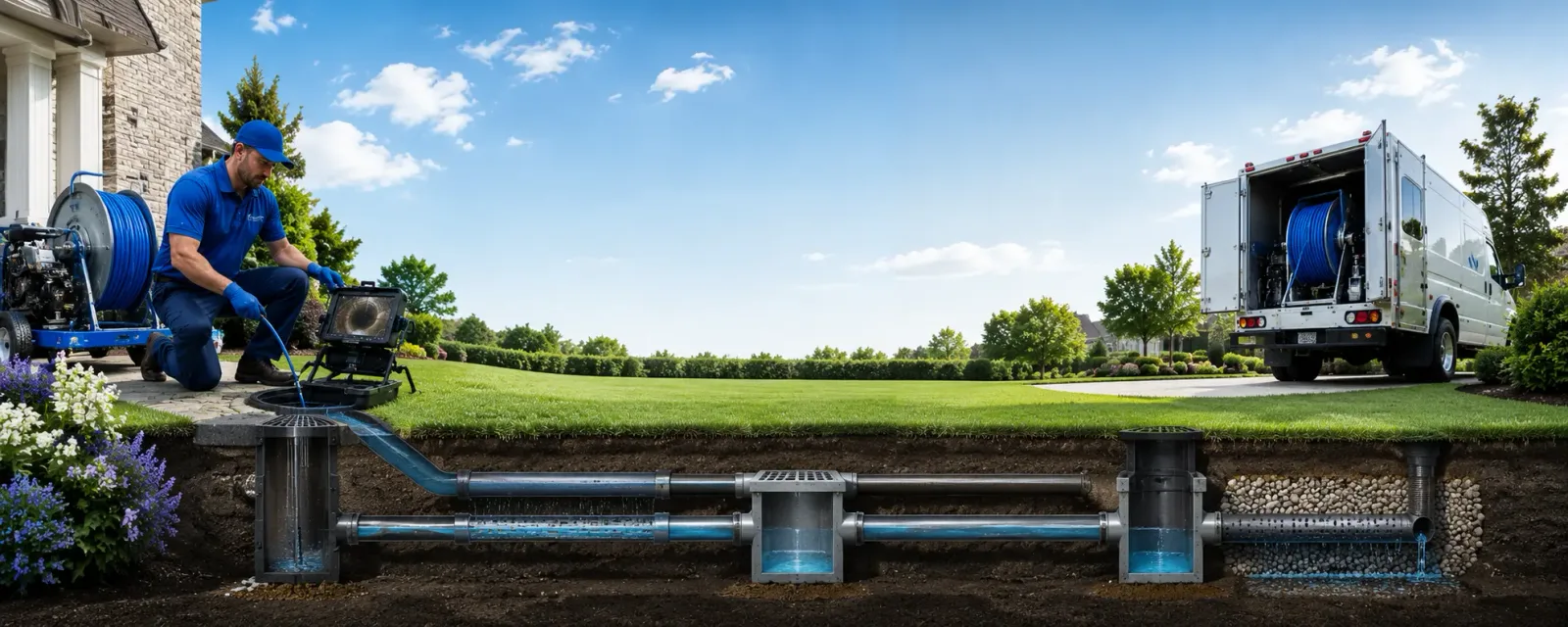 Outdoor drain cleaning information for Liverpool, TX